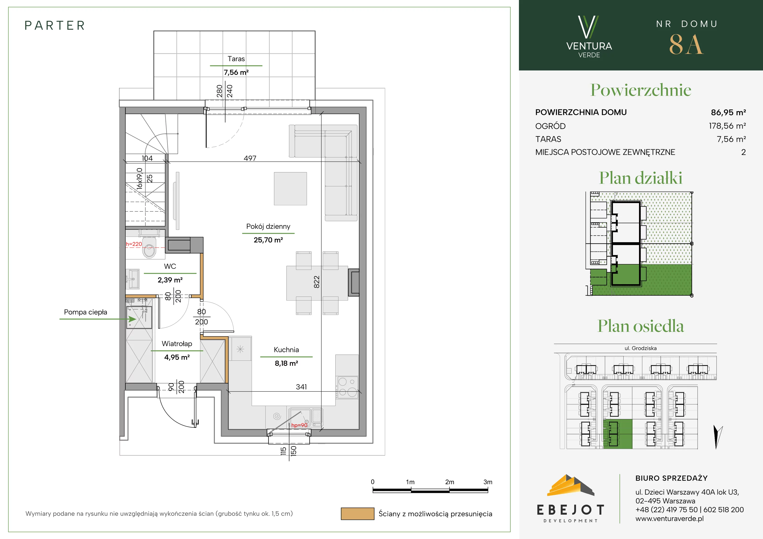 Dom 86,95 m², oferta nr 8A, Ventura Verde II, Stara Wieś, ul. Grodziska