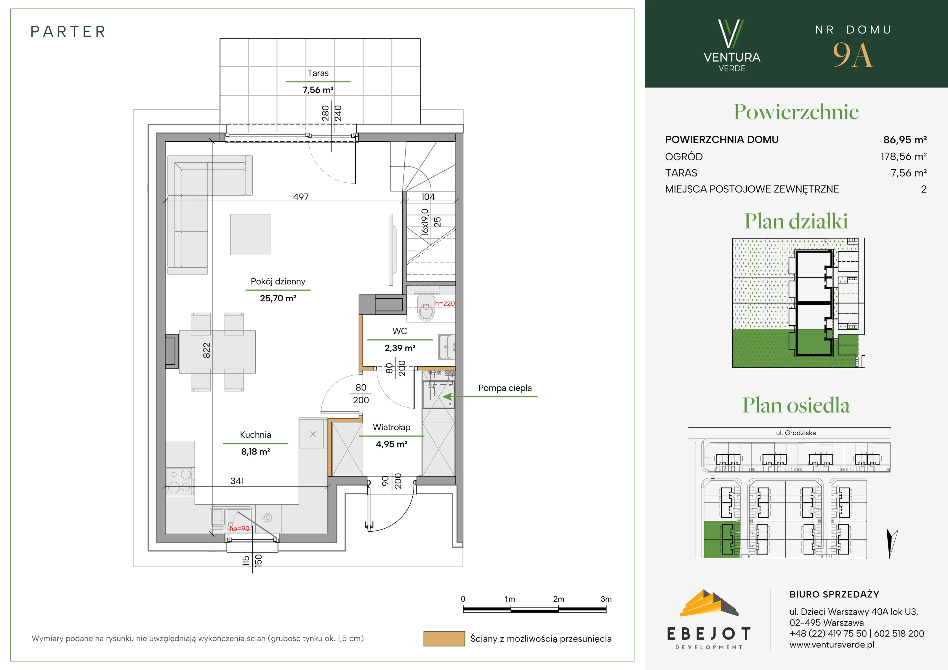 Dom 86,95 m², oferta nr 9A, Ventura Verde II, Stara Wieś, ul. Grodziska