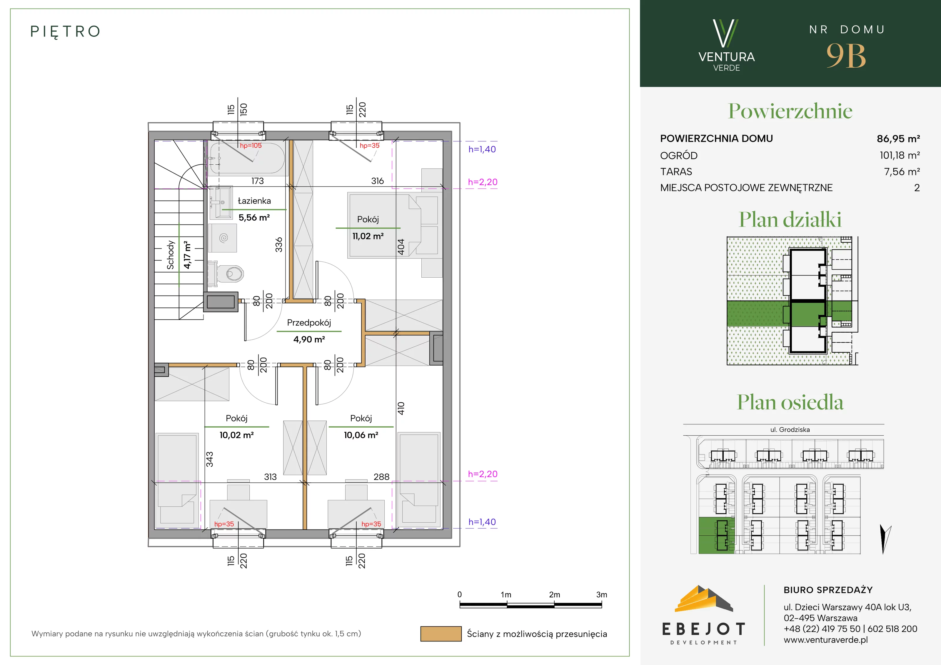 Dom 86,95 m², oferta nr 9B, Ventura Verde II, Stara Wieś, ul. Grodziska