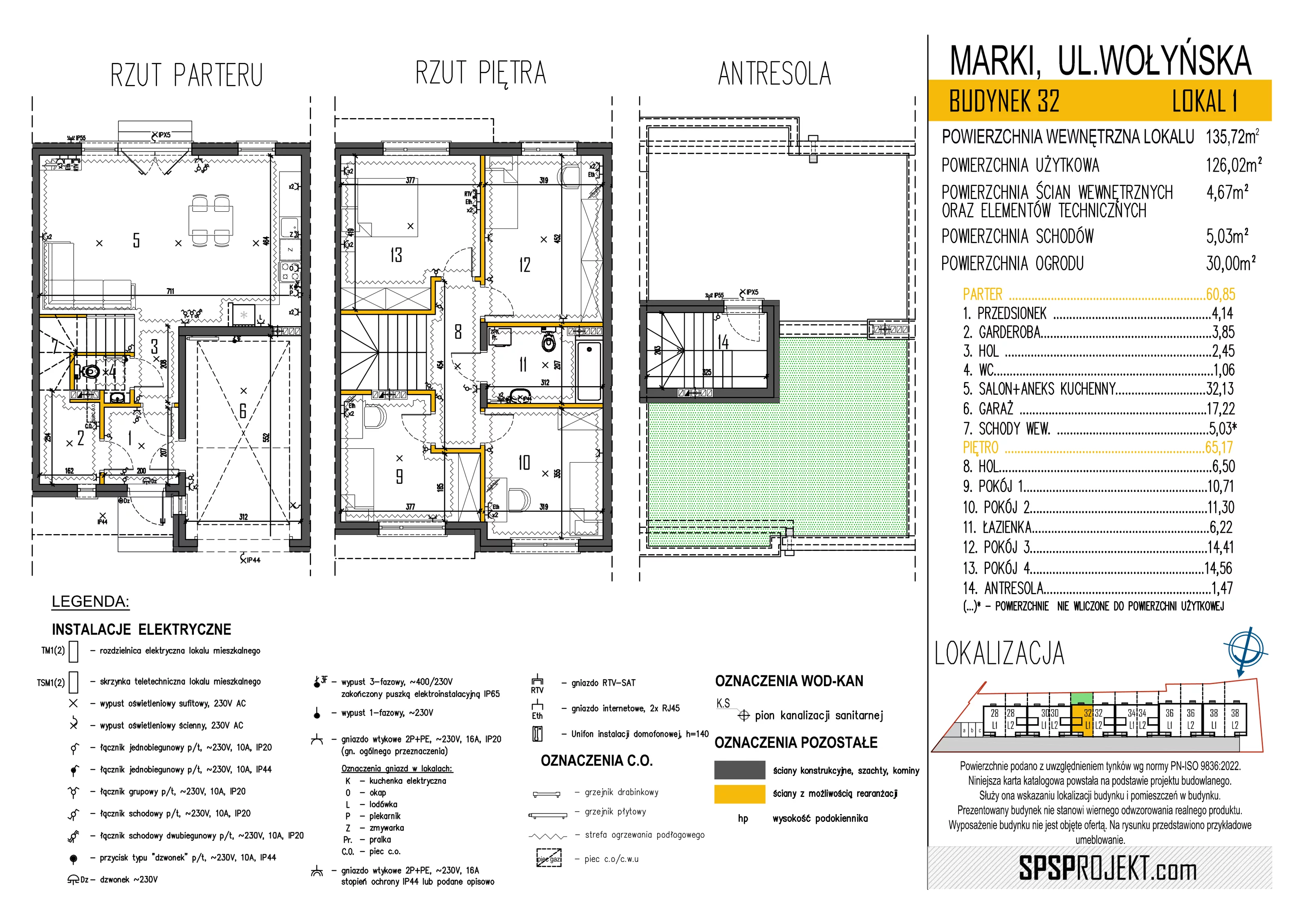 Dom 135,72 m², oferta nr 32/1, Osiedle Skrzetuskiego II, Marki, ul. Wołyńska 28-36