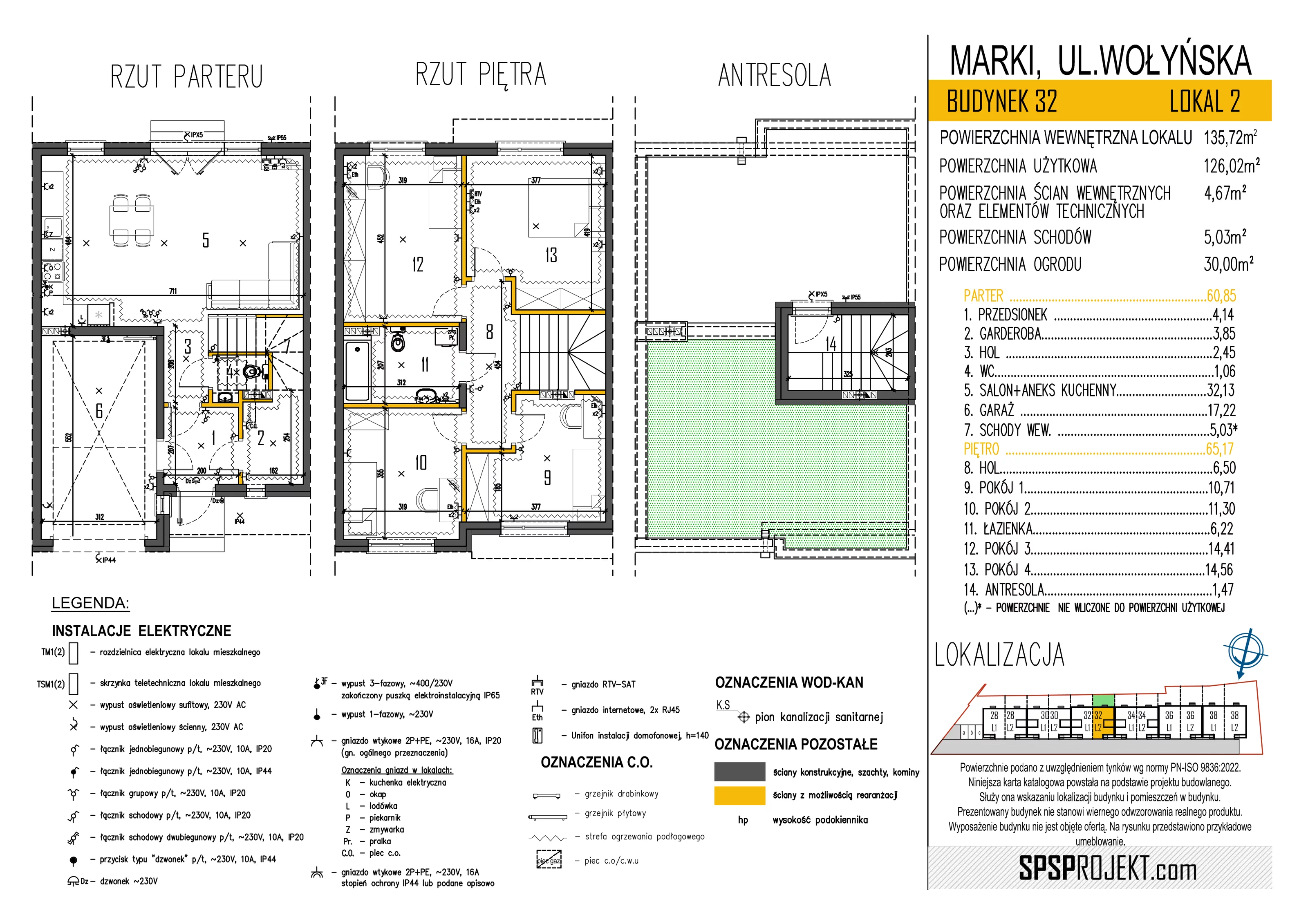 Dom 135,72 m², oferta nr 32/2, Osiedle Skrzetuskiego II, Marki, ul. Wołyńska 28-36