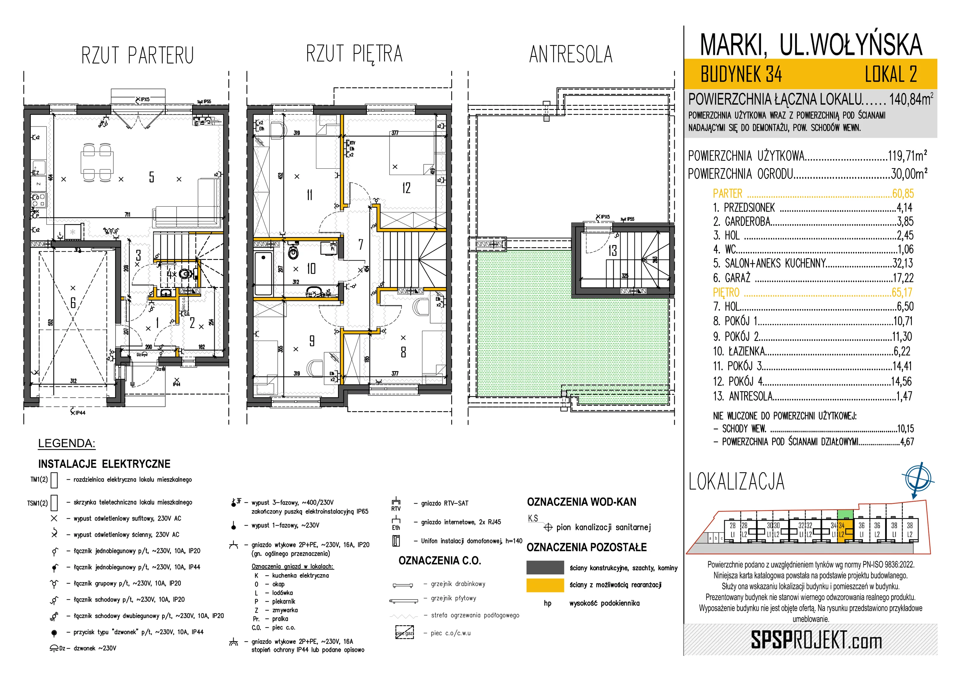 Dom 135,72 m², oferta nr 34/2, Osiedle Skrzetuskiego II, Marki, ul. Wołyńska 28-36