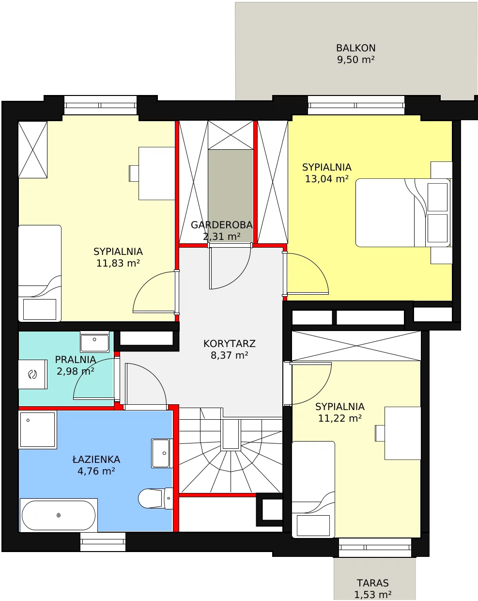 Apartament 119,19 m², piętro 1, oferta nr C3-M3, Motława Garden, Gdańsk, Olszynka, ul. Wspólna 3