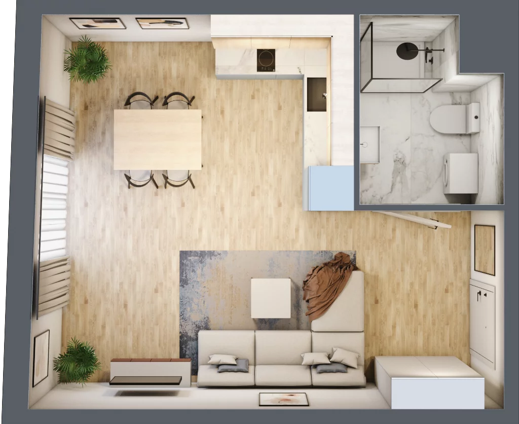 1 pokój, apartament inwestycyjny 32,25 m², piętro 1, oferta nr 59, Stalowa 65 - przy metrze, Warszawa, Praga Północ, Nowa Praga, ul. Stalowa 65