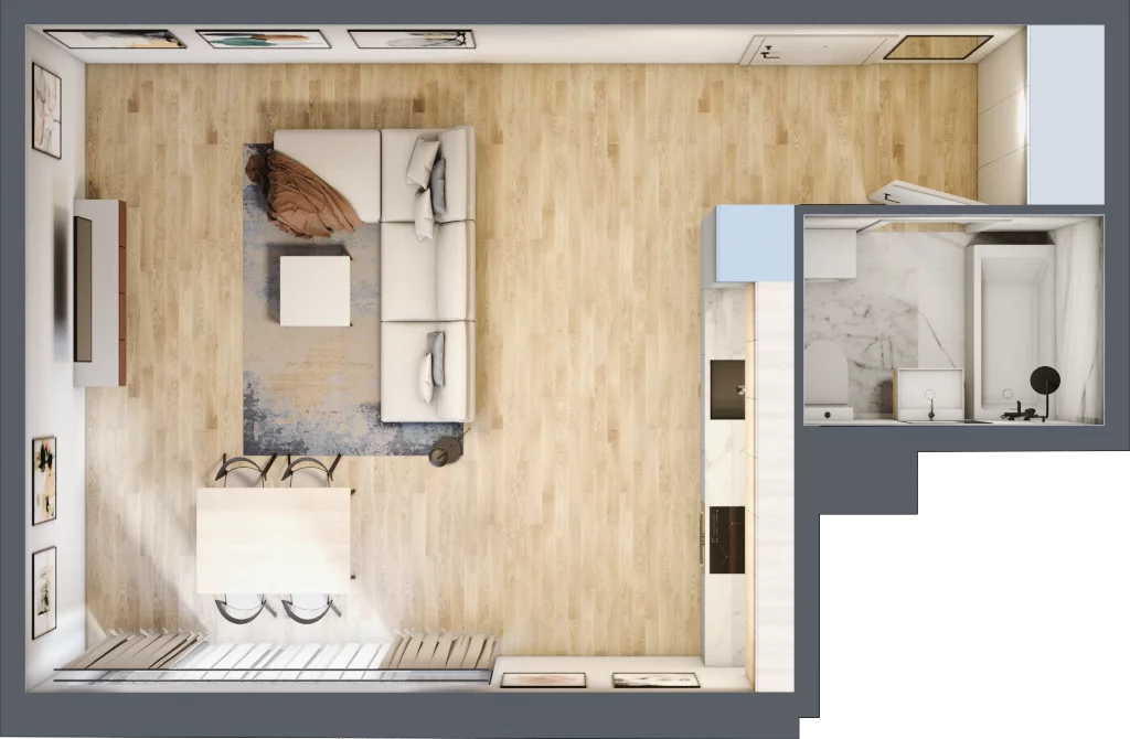 1 pokój, apartament inwestycyjny 38,44 m², piętro 1, oferta nr 8, Stalowa 65 - przy metrze, Warszawa, Praga Północ, Nowa Praga, ul. Stalowa 65