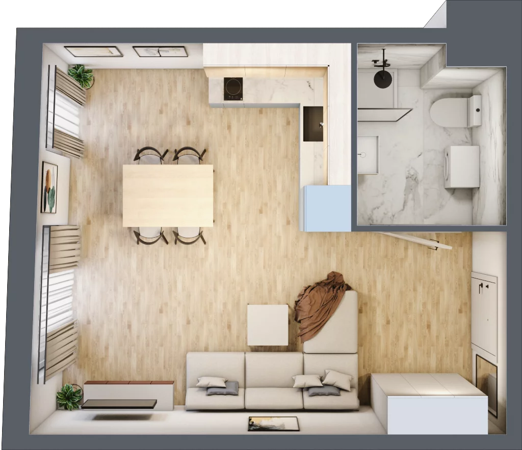 1 pokój, apartament inwestycyjny 30,19 m², piętro 2, oferta nr 60, Stalowa 65 - przy metrze, Warszawa, Praga Północ, Nowa Praga, ul. Stalowa 65