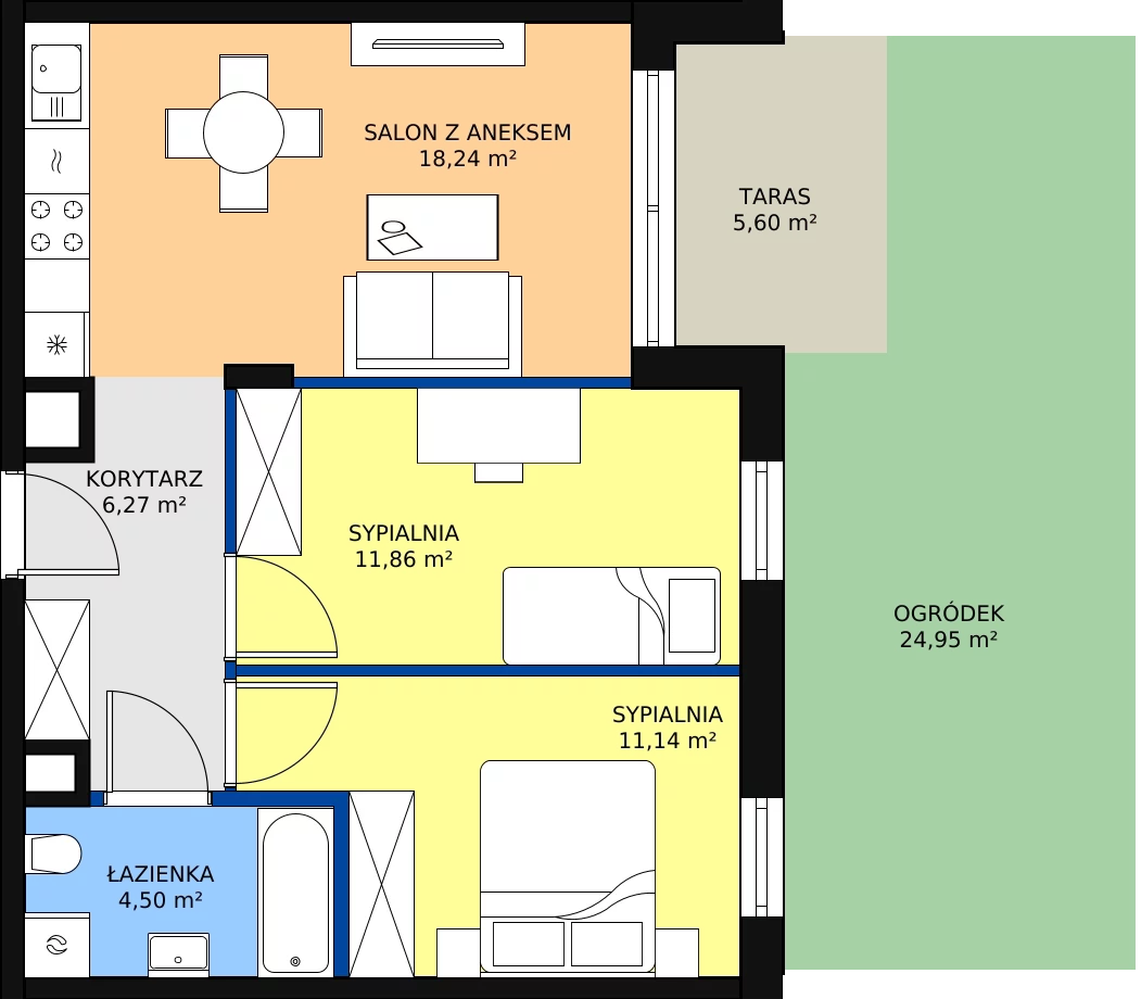 Zalety mieszkania 51.58 m², E_5