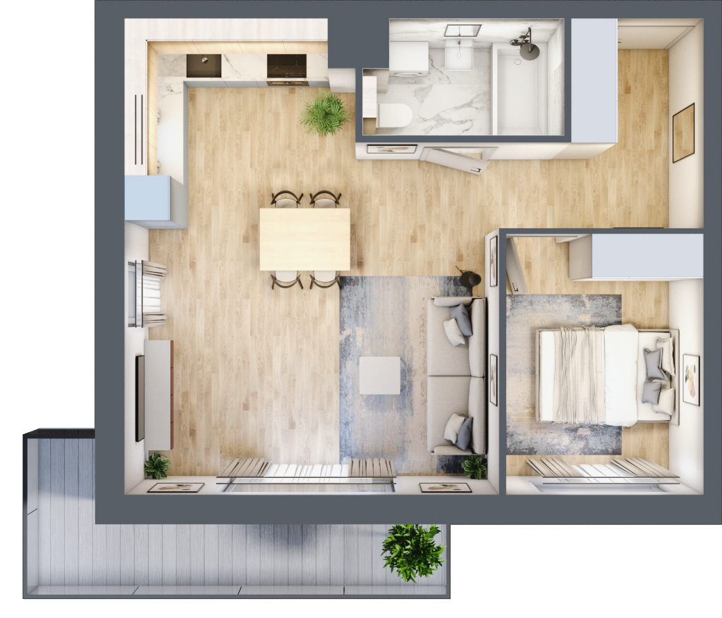 Mieszkanie 47,76 m², piętro 1, oferta nr C/16, Rędzińska, Wrocław, Maślice, ul. Rędzińska