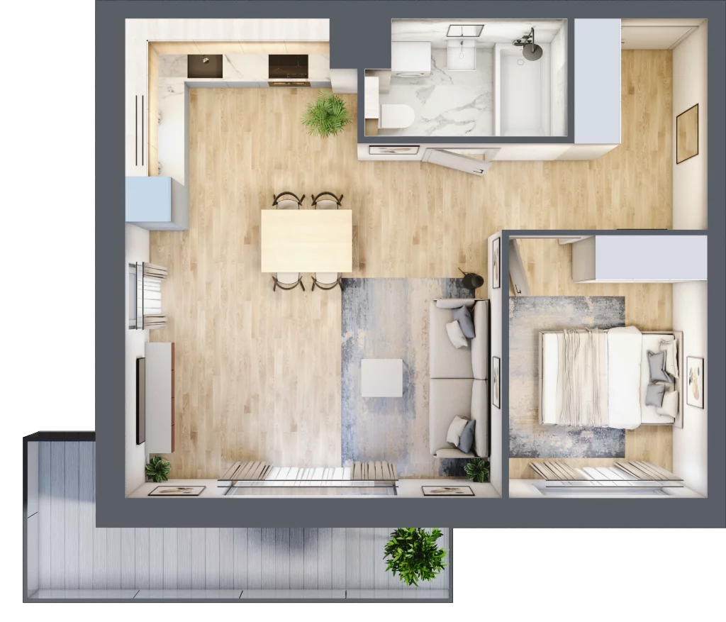 Mieszkanie 47,76 m², piętro 1, oferta nr RD2/C/16, Rędzińska, Wrocław, Maślice, ul. Rędzińska