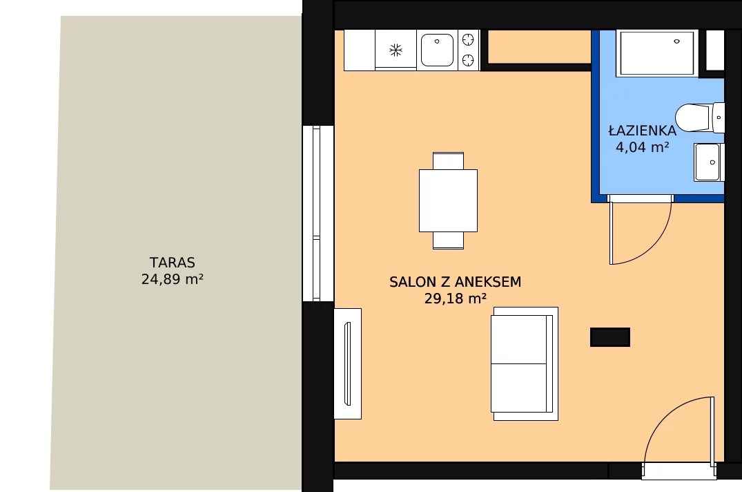 1 pokój, mieszkanie 32,95 m², piętro 6, oferta nr KO1/B/7/90, Konopacka, Warszawa, Praga Północ, Nowa Praga, ul. Konopacka 12