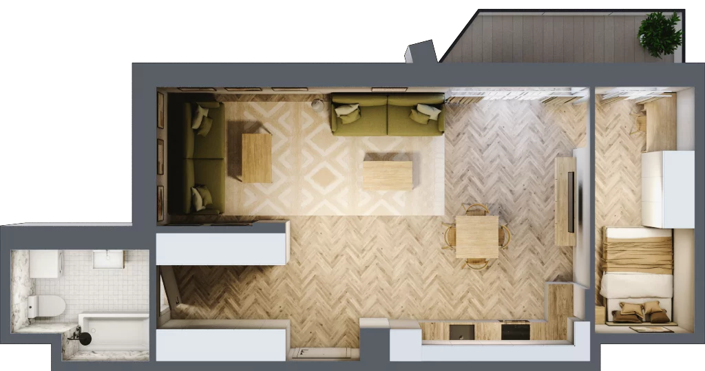 2 pokoje, mieszkanie 56,30 m², piętro 2, oferta nr 11, Wodociągowa - Etap VII, Sulejówek, ul. Wodociągowa 1/1A/1B