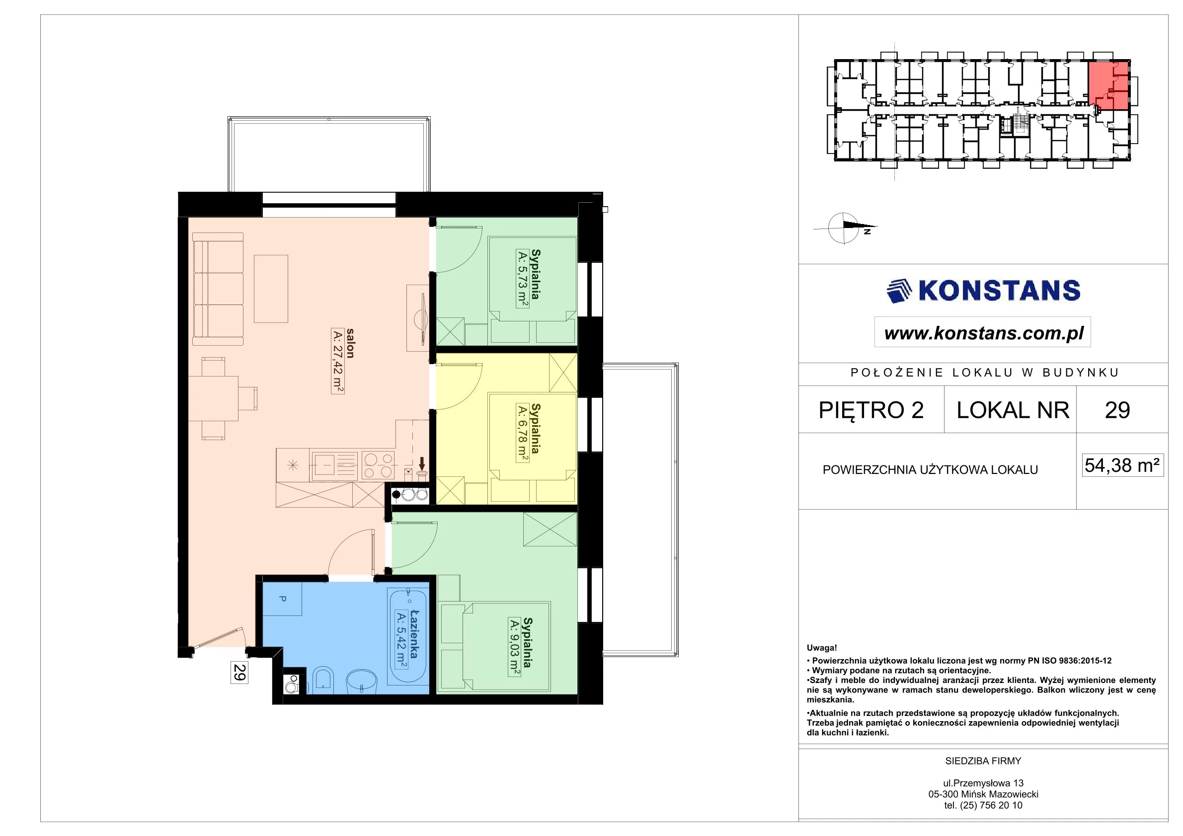 4 pokoje, mieszkanie 54,38 m², piętro 2, oferta nr 29, Gościniec 15, Warszawa, Wesoła, ul. Gościniec 15