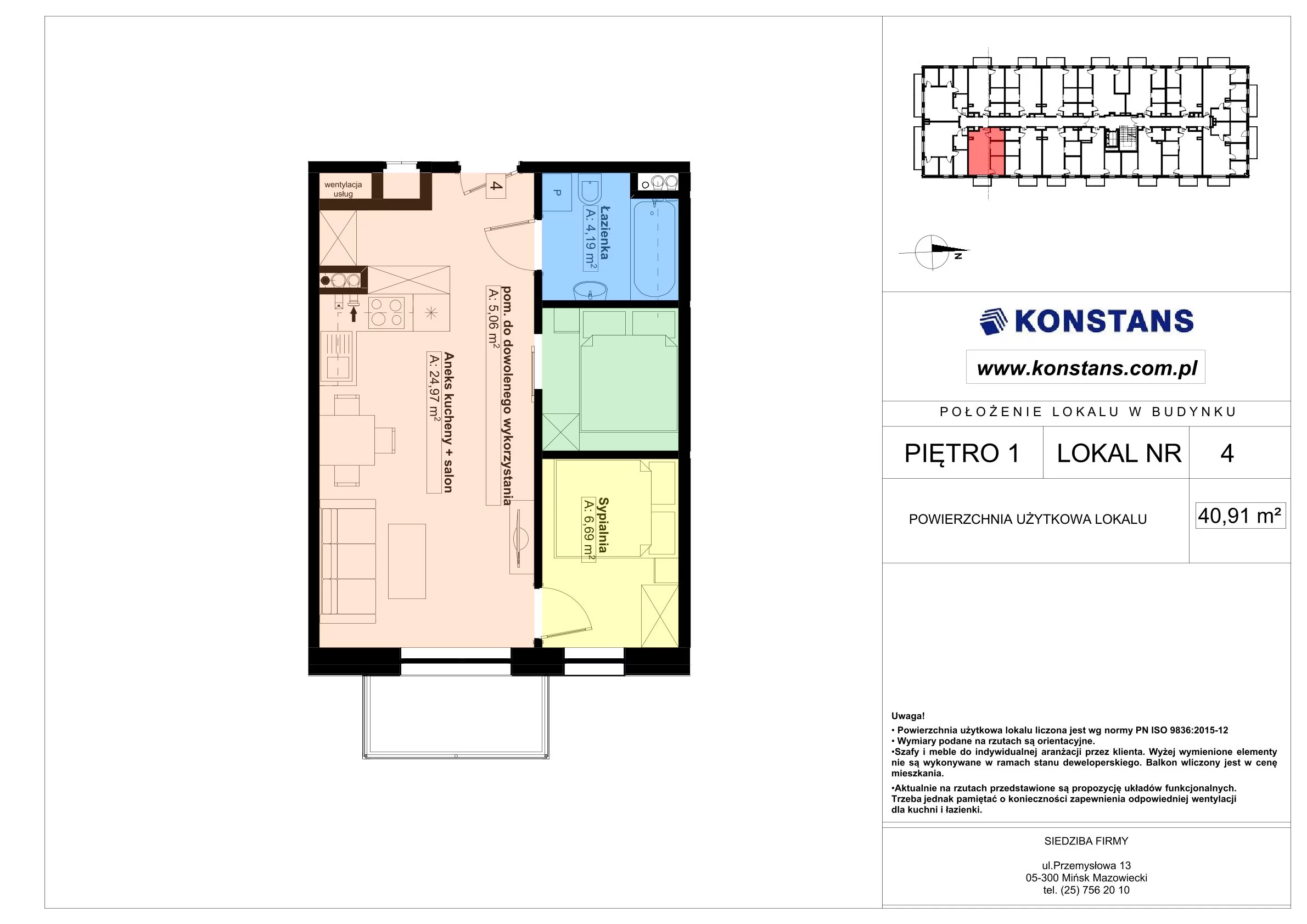3 pokoje, mieszkanie 40,91 m², piętro 1, oferta nr 4, Gościniec 15, Warszawa, Wesoła, ul. Gościniec 15