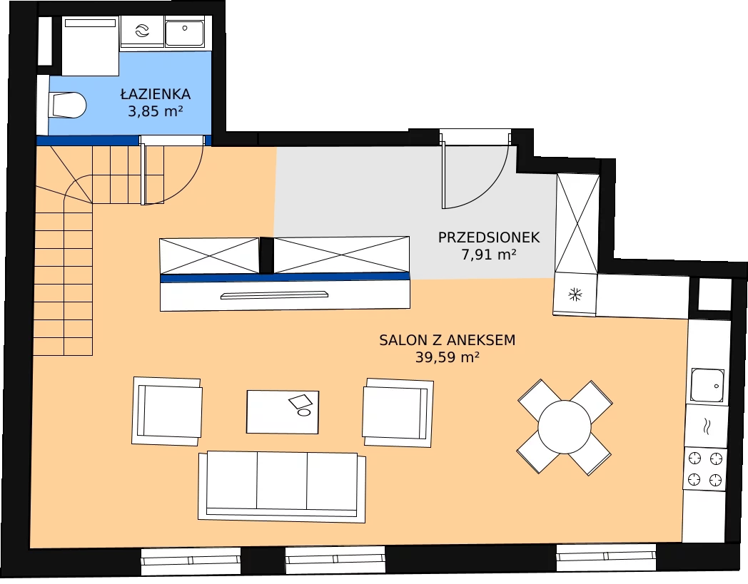 Zalety apartamentu 107.4 m², 15B1