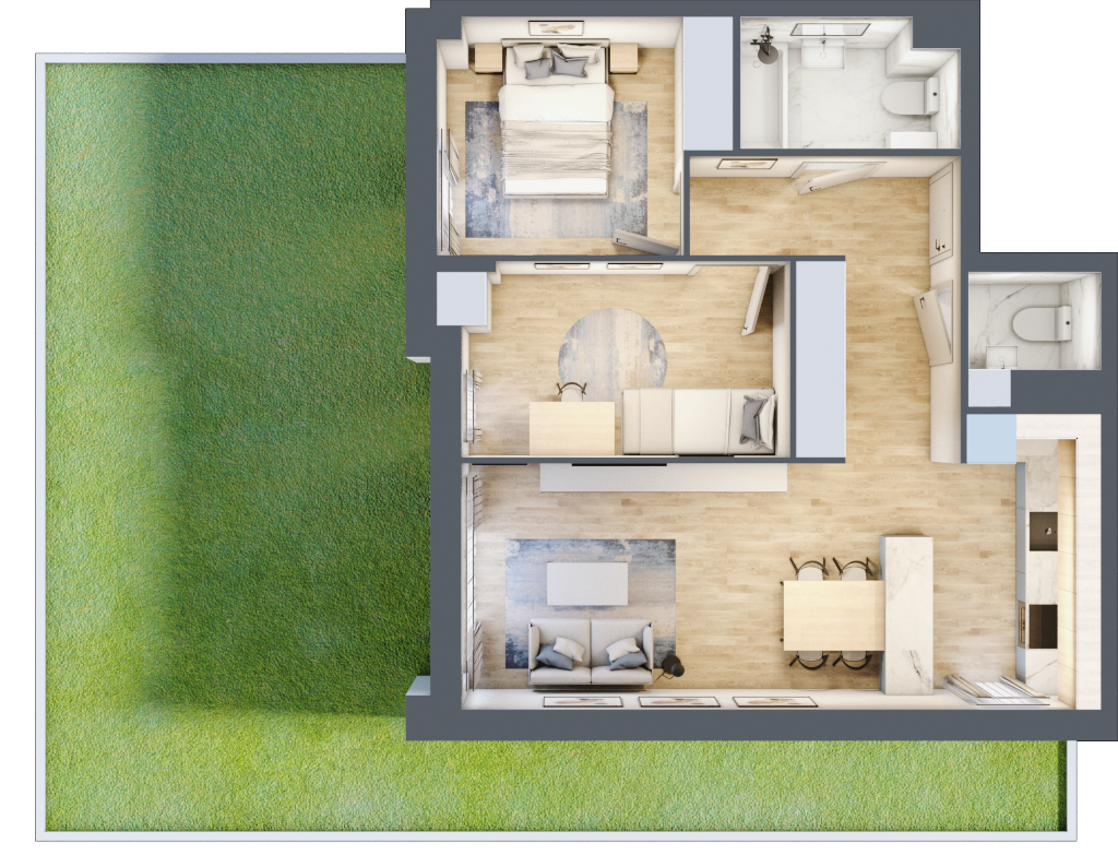 Mieszkanie 58,74 m², parter, oferta nr M21, Legnicka Ursus, Warszawa, Ursus, Skorosze, ul. Legnicka