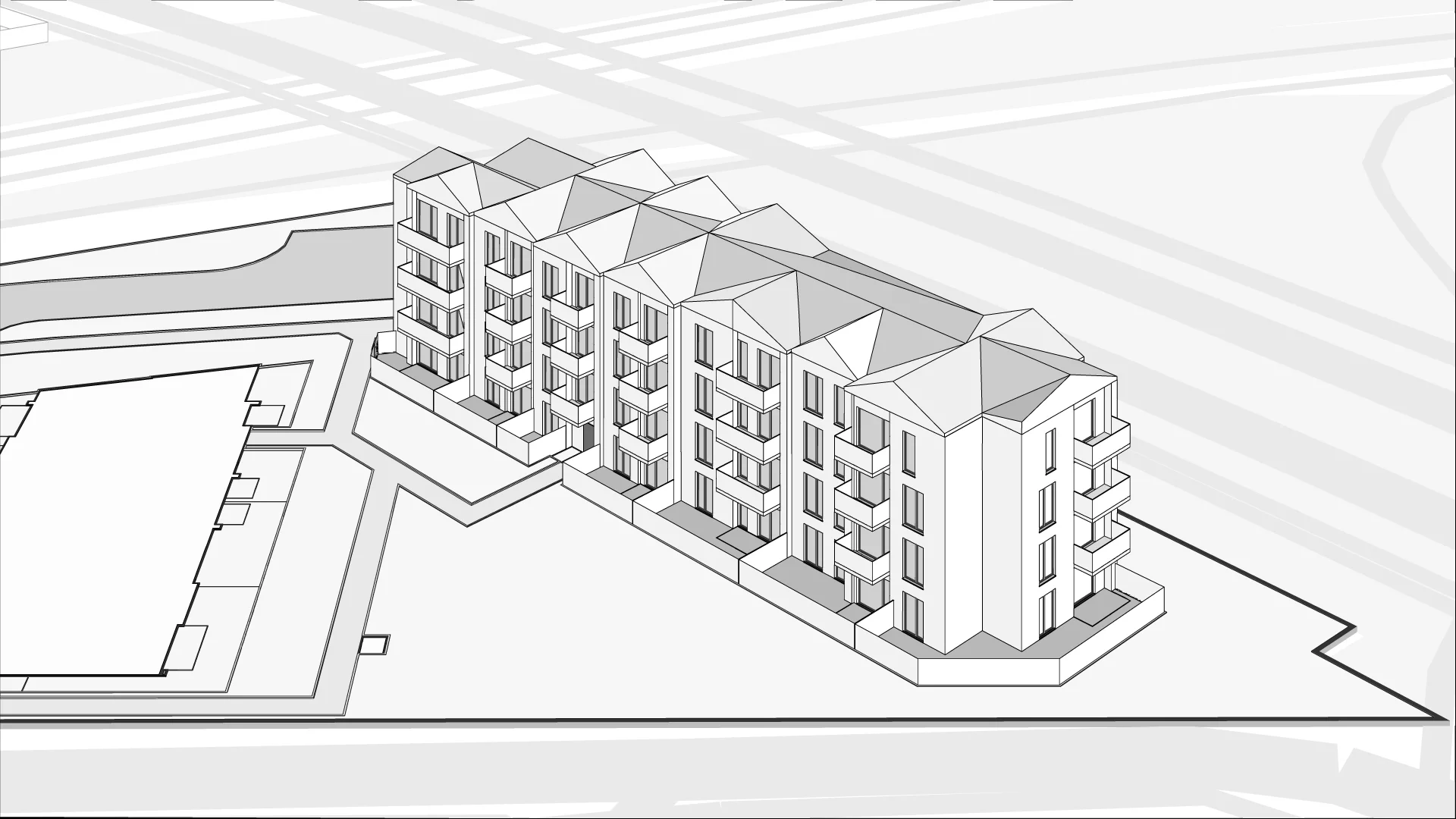 Wirtualna makieta 3D mieszkania 46.48 m², M74