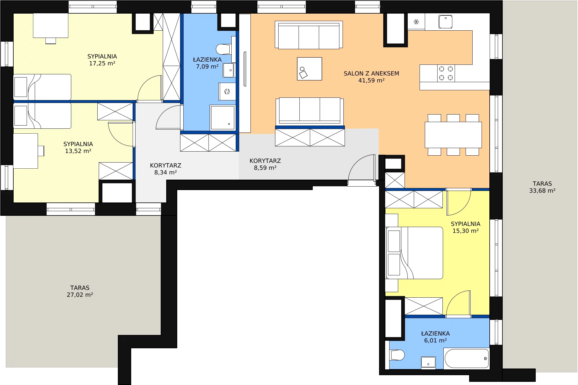 Zalety apartamentu 117.69 m², F.8.2