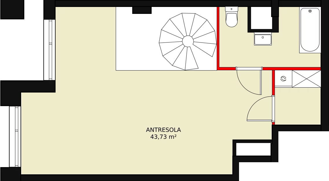 Mieszkanie 87,33 m², piętro 13, oferta nr AA.87, Strefa Progress, Łódź, Śródmieście, Śródmieście-Wschód, al. Kościuszki 132 / ul. Piotrkowska 217