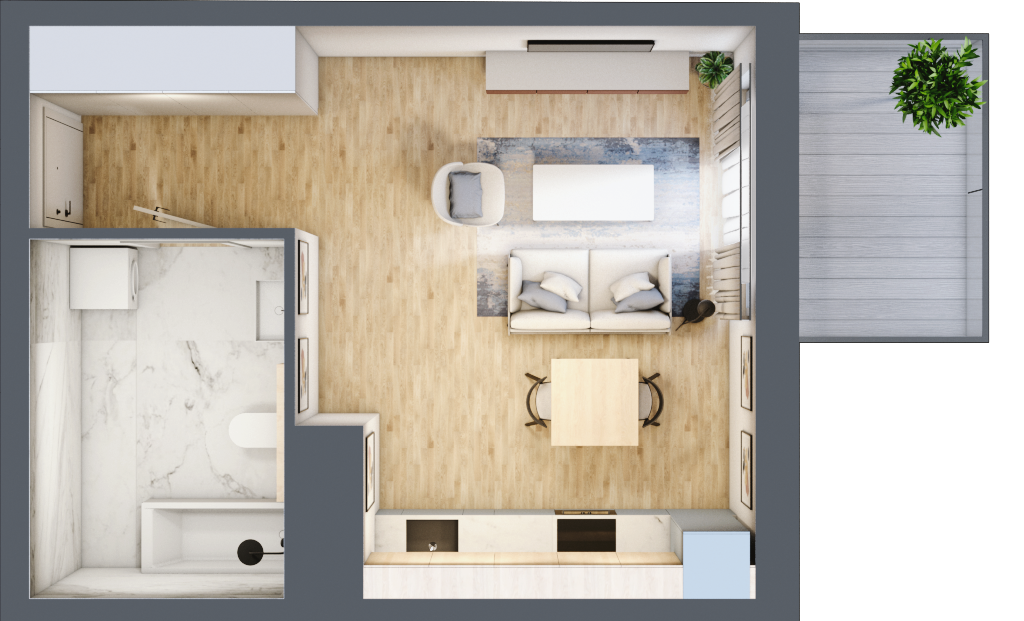 Apartament 32,11 m², piętro 3, oferta nr E.4.04, CITYFLOW, Warszawa, Wola, Ulrychów, ul. Redutowa 9