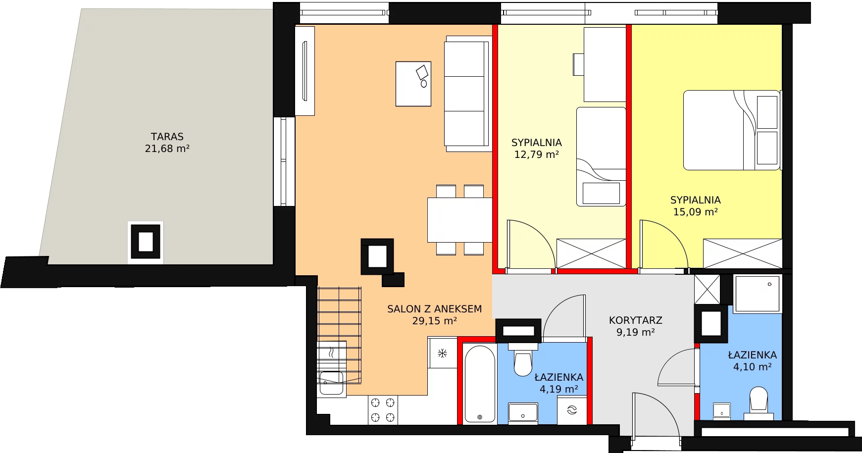 Apartament 97,41 m², piętro 3, oferta nr M027, Warzelnia, Warszawa, Praga Północ, Nowa Praga, ul. Szwedzka 28