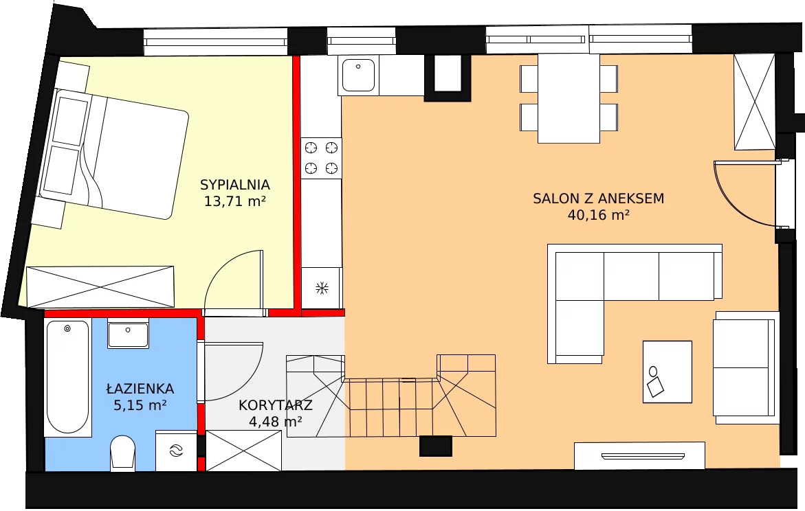 Apartament 102,93 m², piętro 3, oferta nr M061, Warzelnia, Warszawa, Praga Północ, Nowa Praga, ul. Szwedzka 28