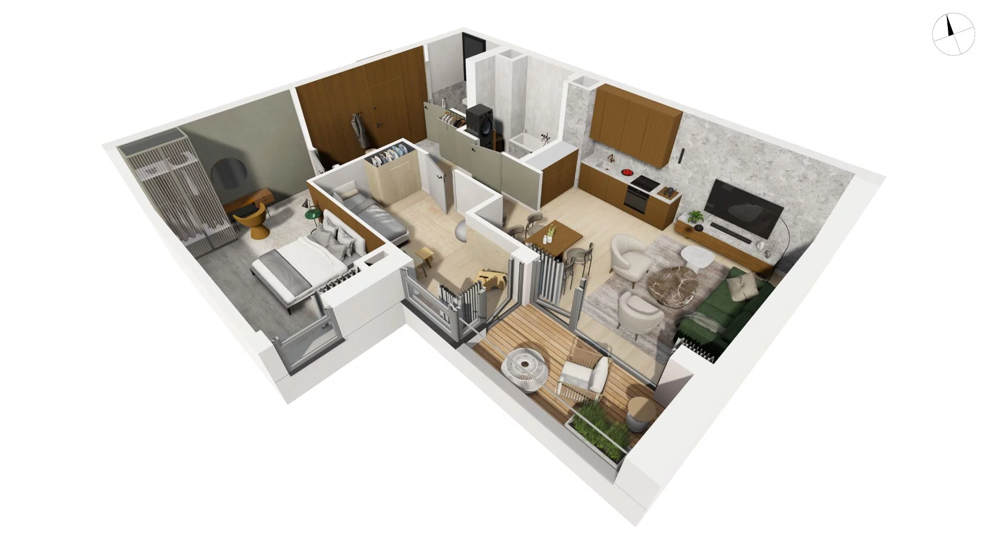 3 pokoje, apartament 67,20 m², piętro 4, oferta nr CYLK_CYLK_B.5.7, Legionów 121, Gdynia, Redłowo, ul. Legionów 121