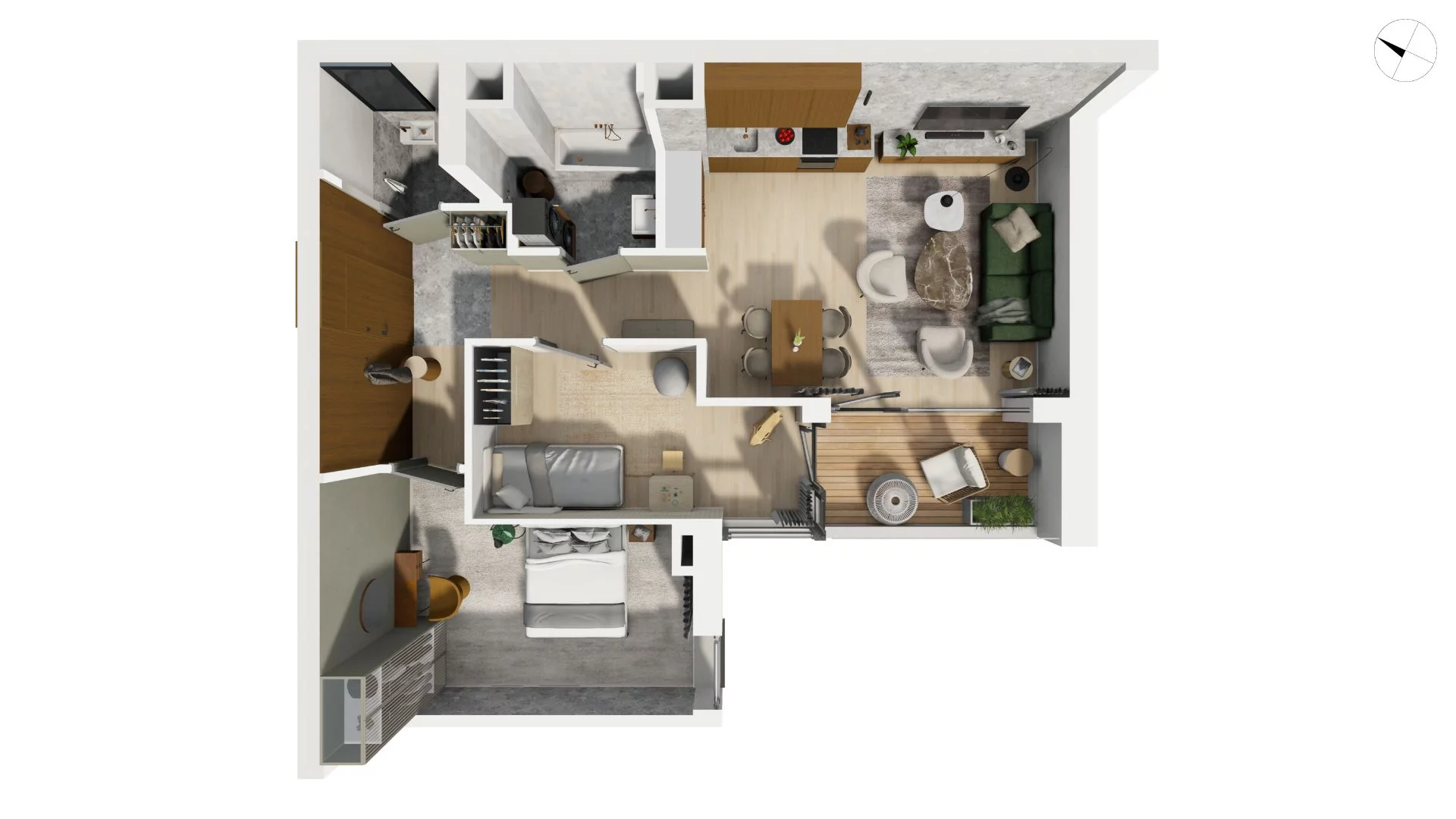 3 pokoje, apartament 67,20 m², piętro 4, oferta nr CYLK_CYLK_B.5.7, Legionów 121, Gdynia, Redłowo, ul. Legionów 121