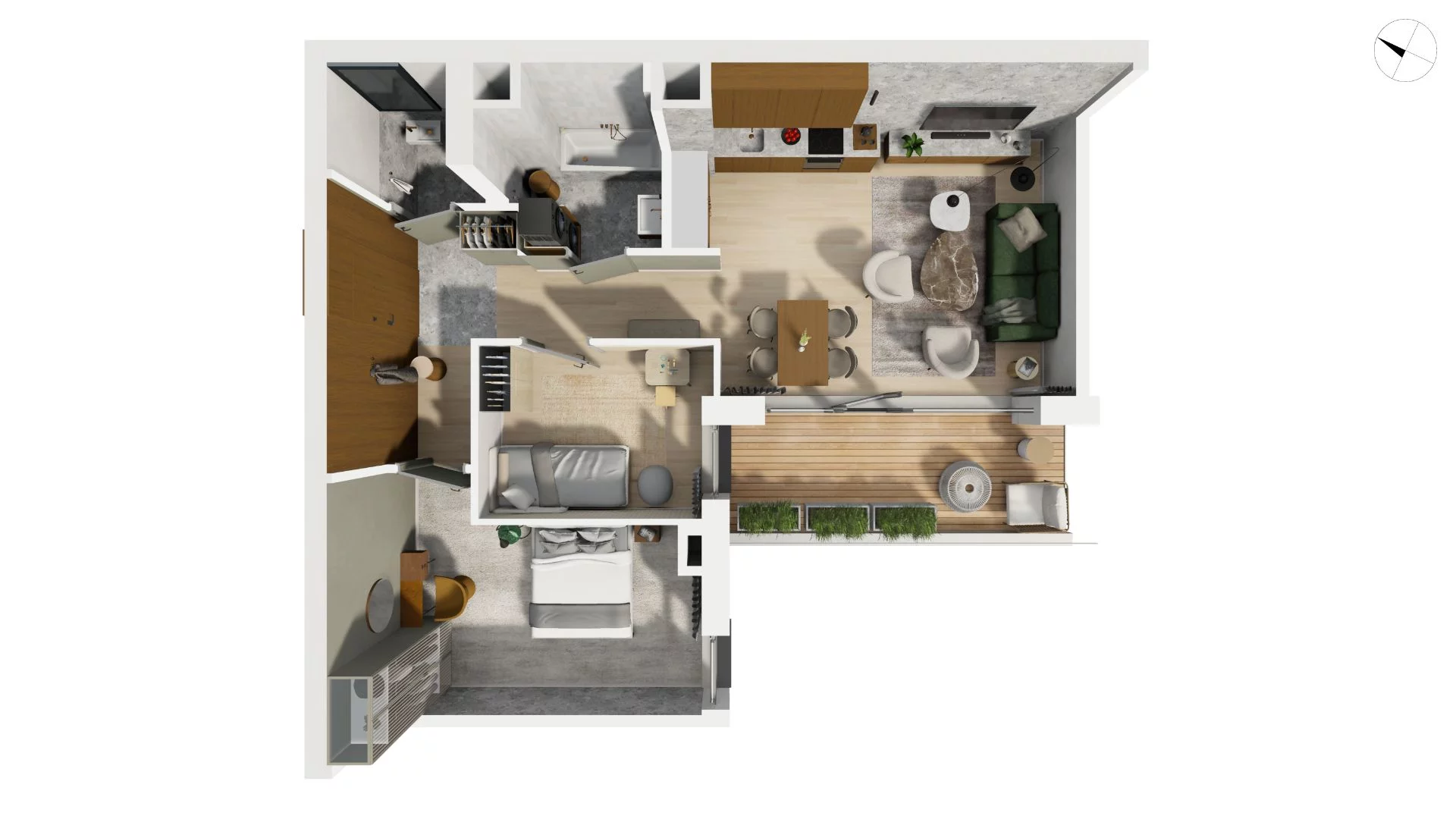 3 pokoje, apartament 63,50 m², piętro 8, oferta nr CYLK_CYLK_B.9.7, Legionów 121, Gdynia, Redłowo, ul. Legionów 121