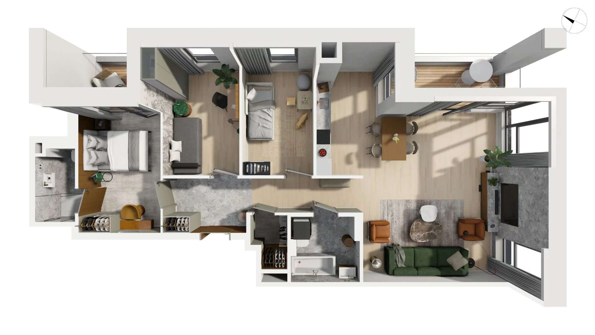 4 pokoje, apartament 98,70 m², piętro 4, oferta nr CYLK_CYLK_D.5.1, Legionów 121, Gdynia, Redłowo, ul. Legionów 121