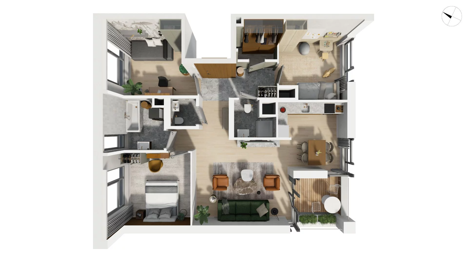4 pokoje, apartament 90,90 m², piętro 7, oferta nr CYLK_CYLK_E.8.2, Legionów 121, Gdynia, Redłowo, ul. Legionów 121