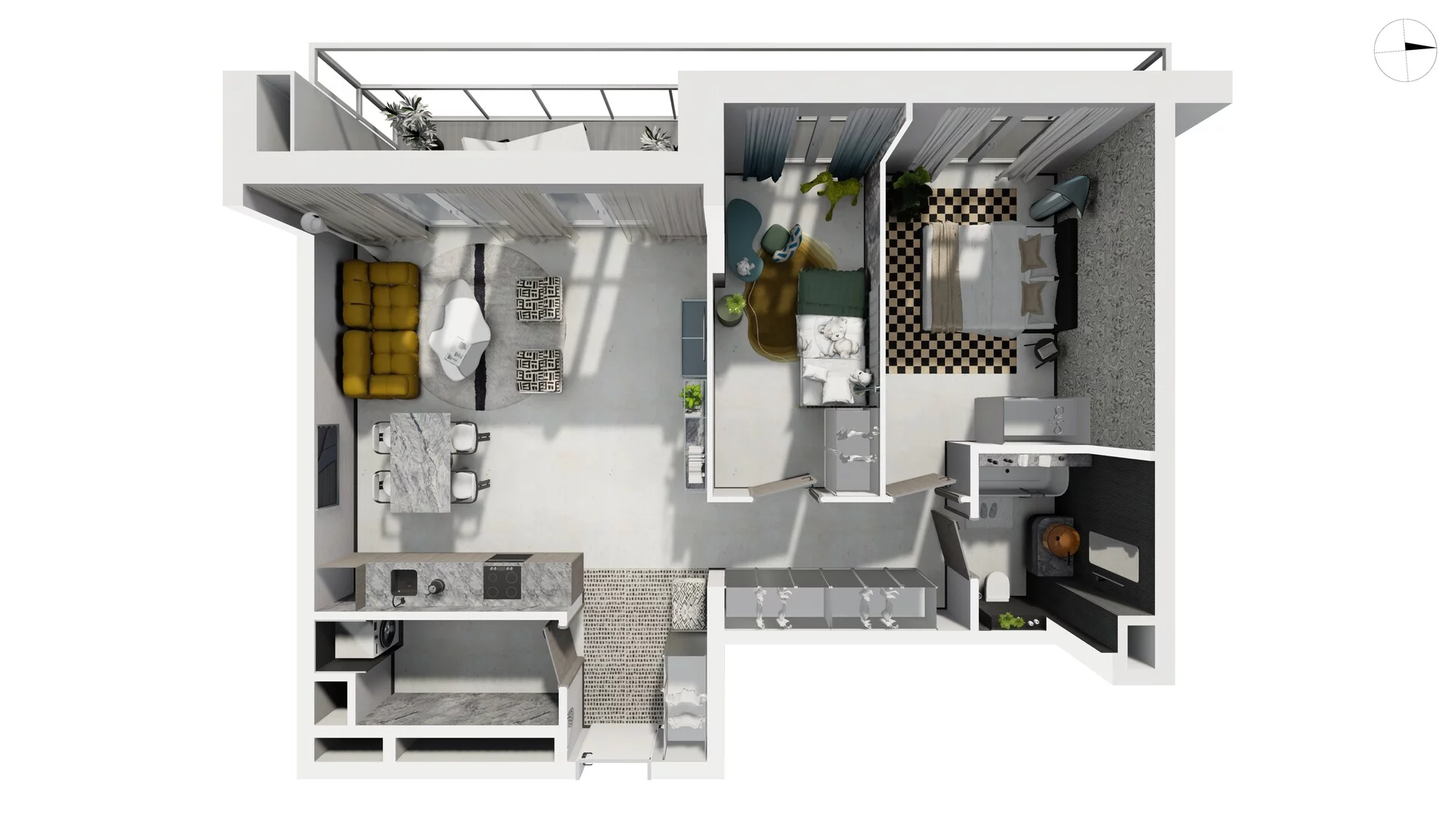 3 pokoje, apartament 81,00 m², piętro 1, oferta nr WLAD_A_A1.2.7, Miasto GDY, Gdynia, Śródmieście, ul. Władysława IV