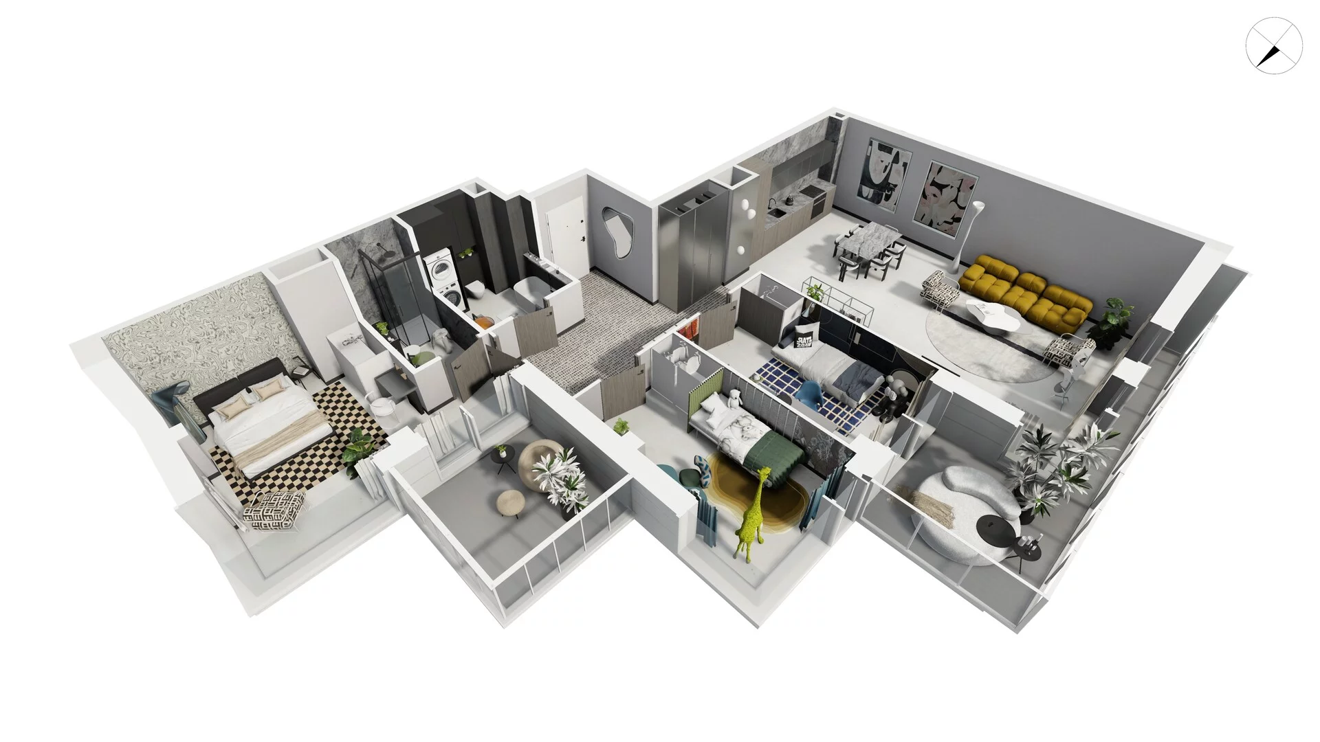 4 pokoje, apartament 118,90 m², piętro 2, oferta nr WLAD_A_A1.3.1, Miasto GDY, Gdynia, Śródmieście, ul. Władysława IV