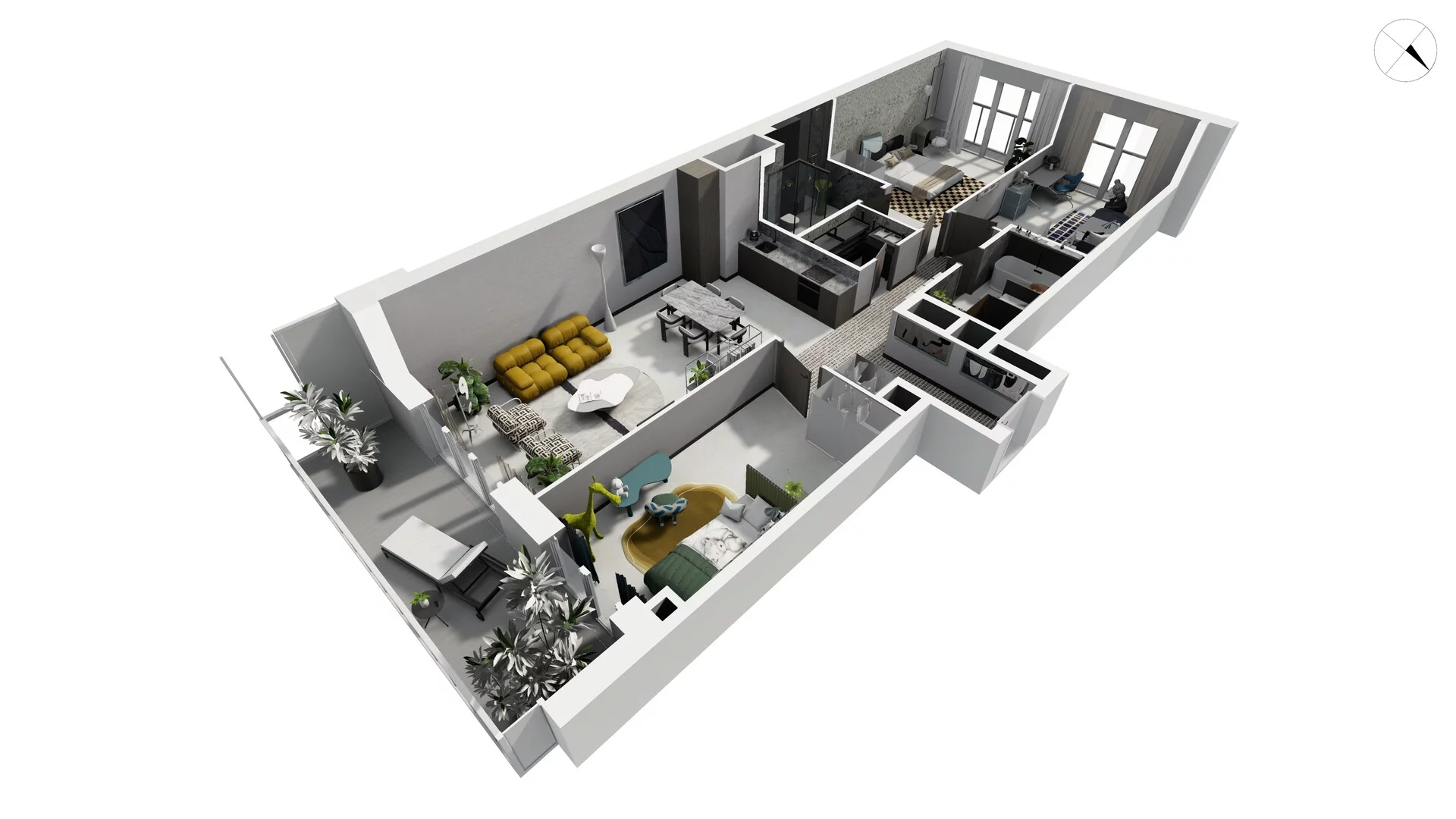 4 pokoje, apartament 110,00 m², piętro 3, oferta nr WLAD_A_A1.4.5, Miasto GDY, Gdynia, Śródmieście, ul. Władysława IV