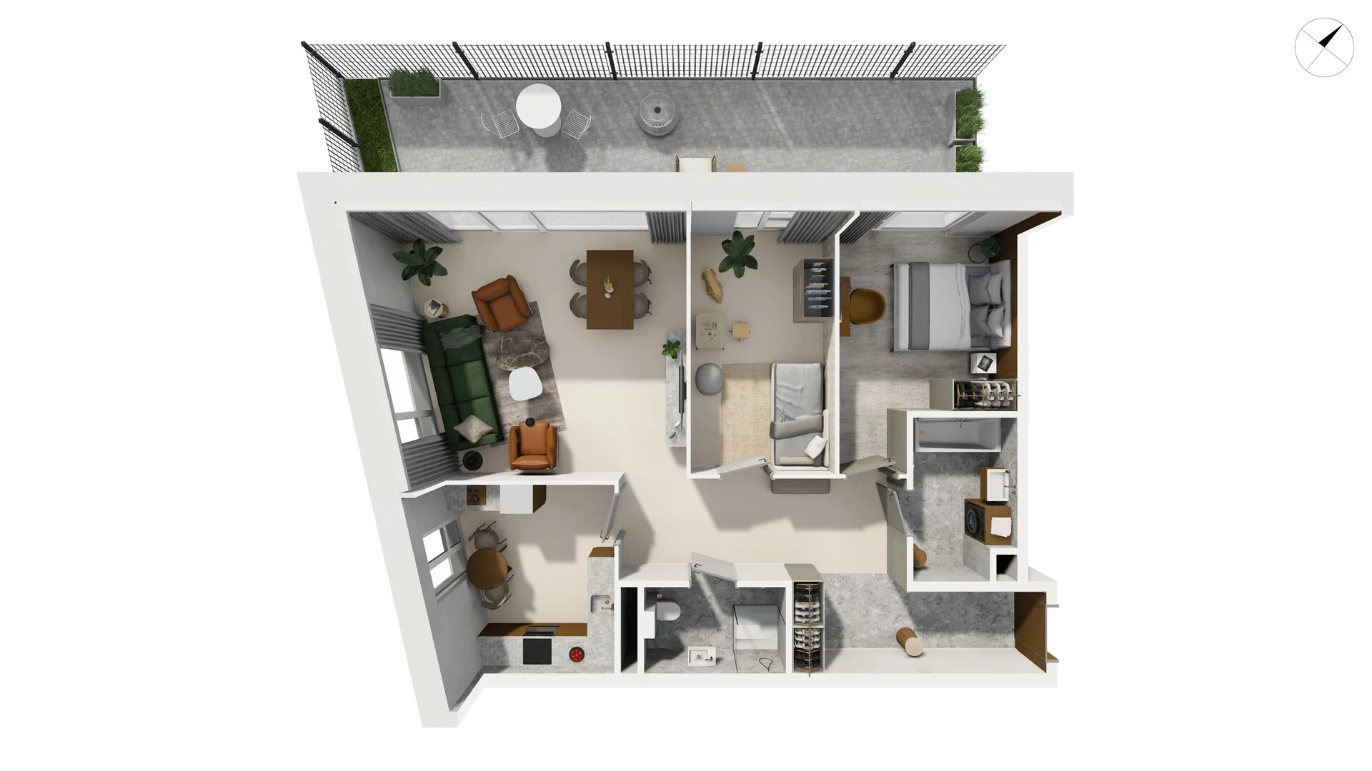 3 pokoje, apartament 86,90 m², parter, oferta nr TORU_A_A1.0.1, OFF Miasto, Gdańsk, Śródmieście, ul. Toruńska