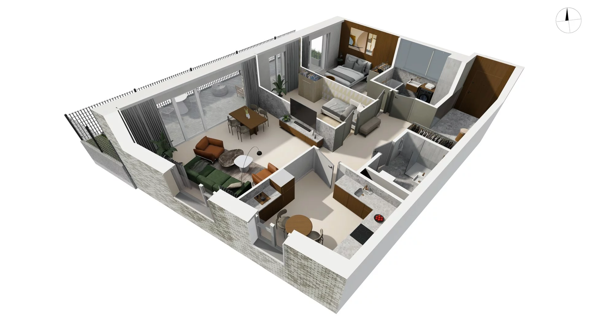 3 pokoje, apartament 86,90 m², parter, oferta nr TORU_A_A1.0.1, OFF Miasto, Gdańsk, Śródmieście, ul. Toruńska