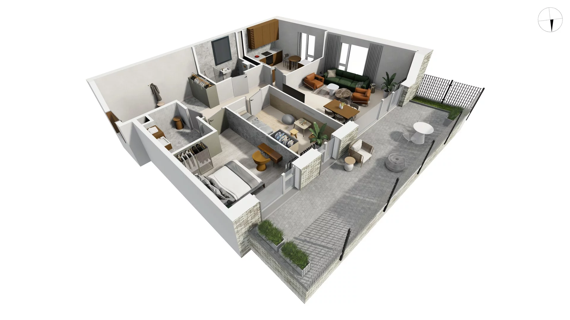 3 pokoje, apartament 86,90 m², parter, oferta nr TORU_A_A1.0.1, OFF Miasto, Gdańsk, Śródmieście, ul. Toruńska