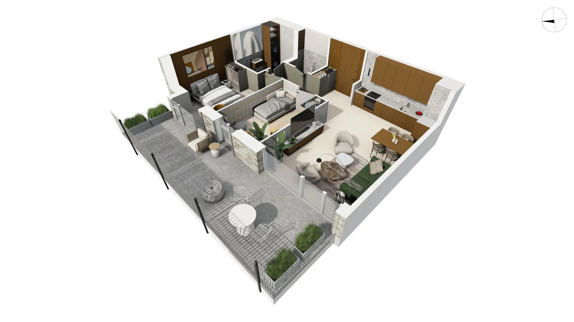 3 pokoje, apartament 64,50 m², parter, oferta nr TORU_A_A1.0.2, OFF Miasto, Gdańsk, Śródmieście, ul. Toruńska