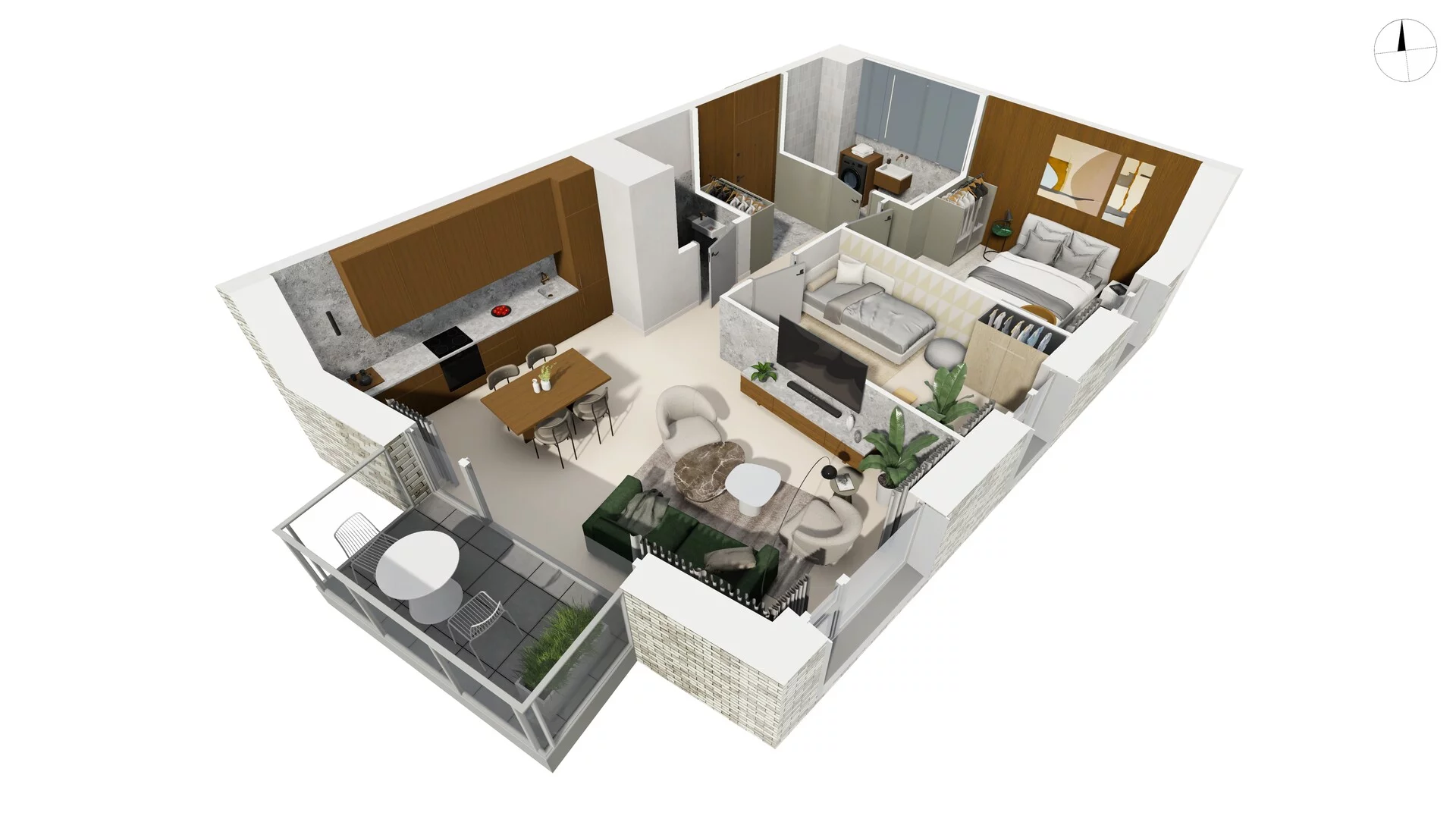 3 pokoje, apartament 61,90 m², piętro 1, oferta nr TORU_A_A1.1.3, OFF Miasto, Gdańsk, Śródmieście, ul. Toruńska