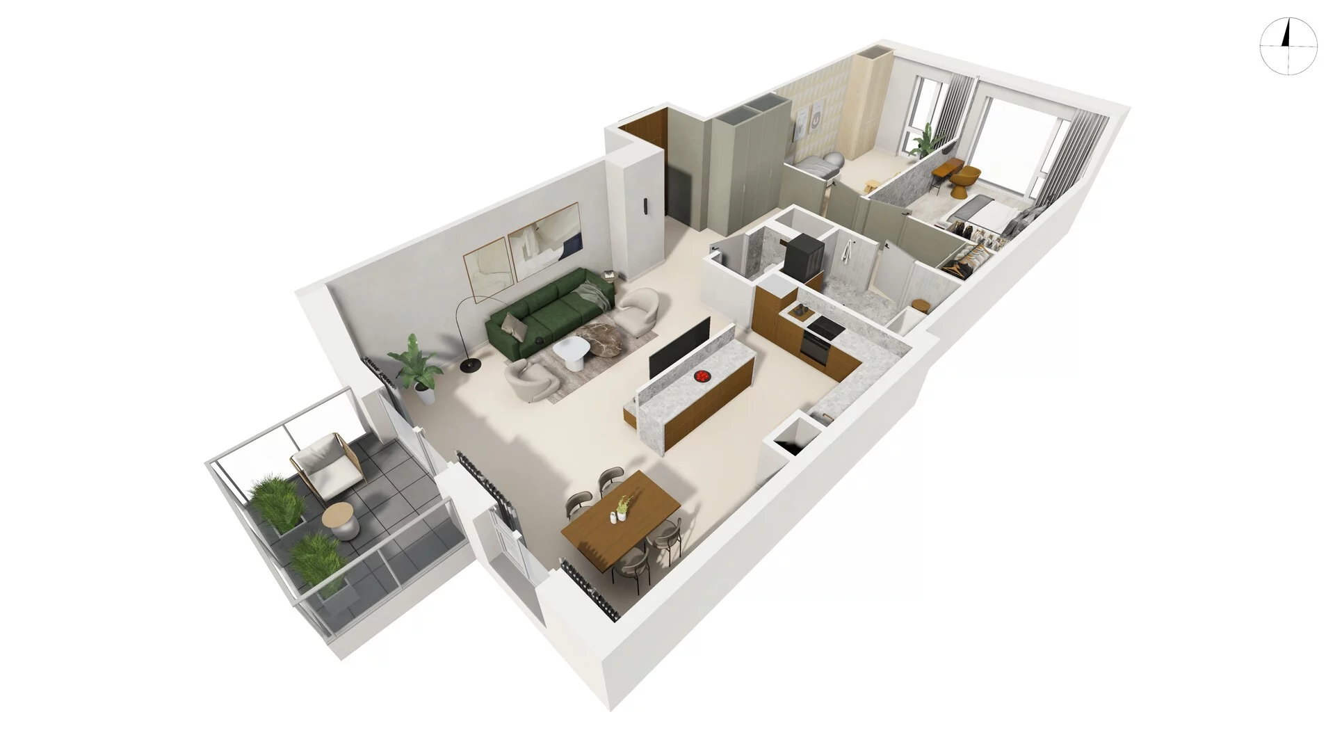 3 pokoje, apartament 91,30 m², piętro 5, oferta nr TORU_A_A1.5.5, OFF Miasto, Gdańsk, Śródmieście, ul. Toruńska