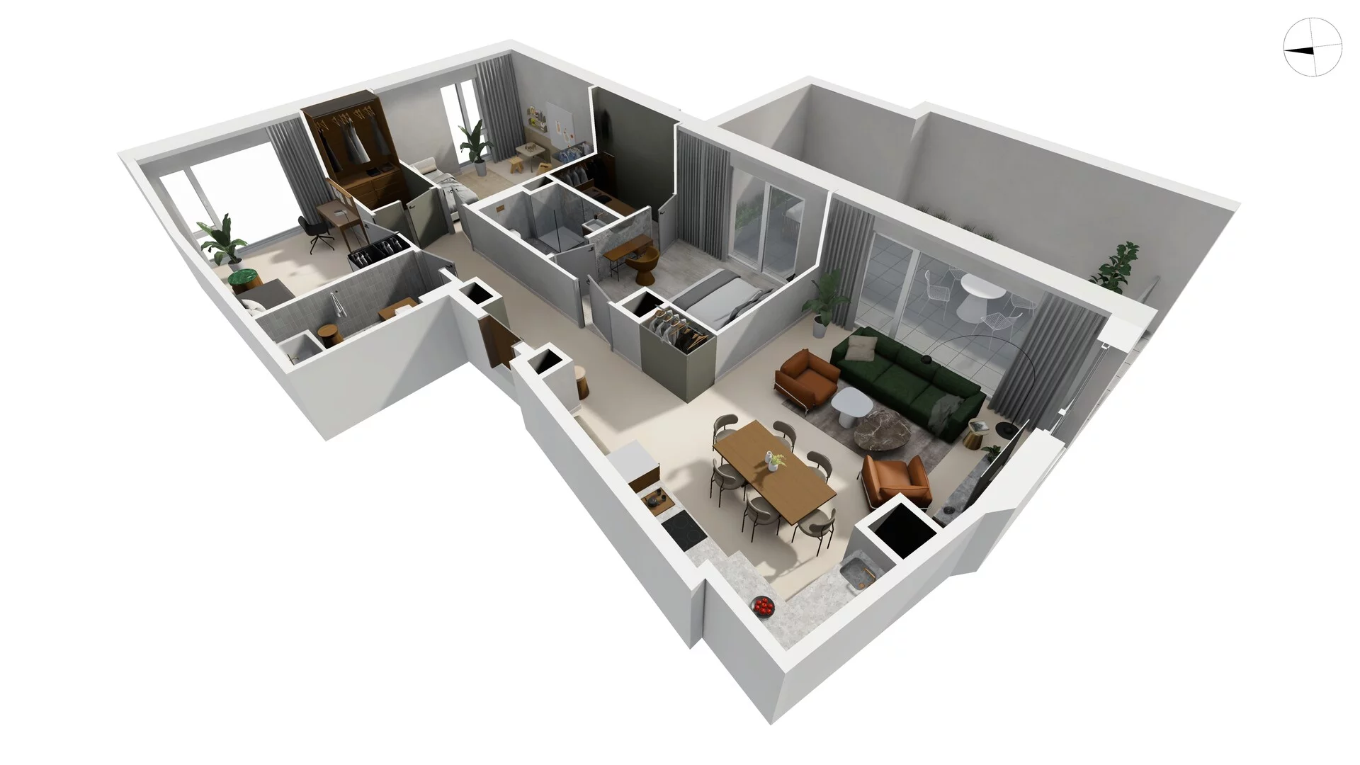 4 pokoje, apartament 99,20 m², piętro 6, oferta nr TORU_A_A1.6.3, OFF Miasto, Gdańsk, Śródmieście, ul. Toruńska