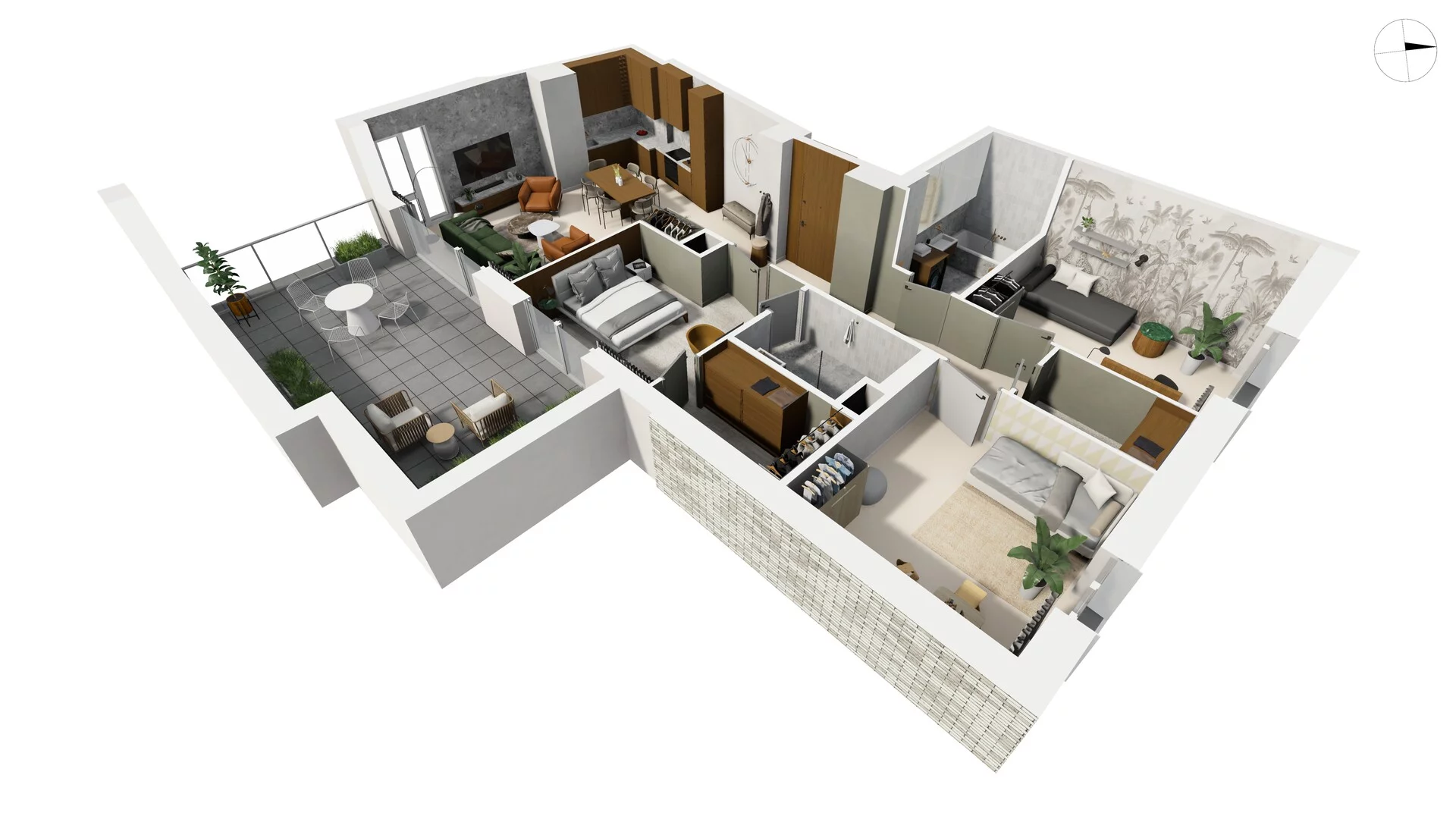 4 pokoje, apartament 99,20 m², piętro 6, oferta nr TORU_A_A1.6.3, OFF Miasto, Gdańsk, Śródmieście, ul. Toruńska