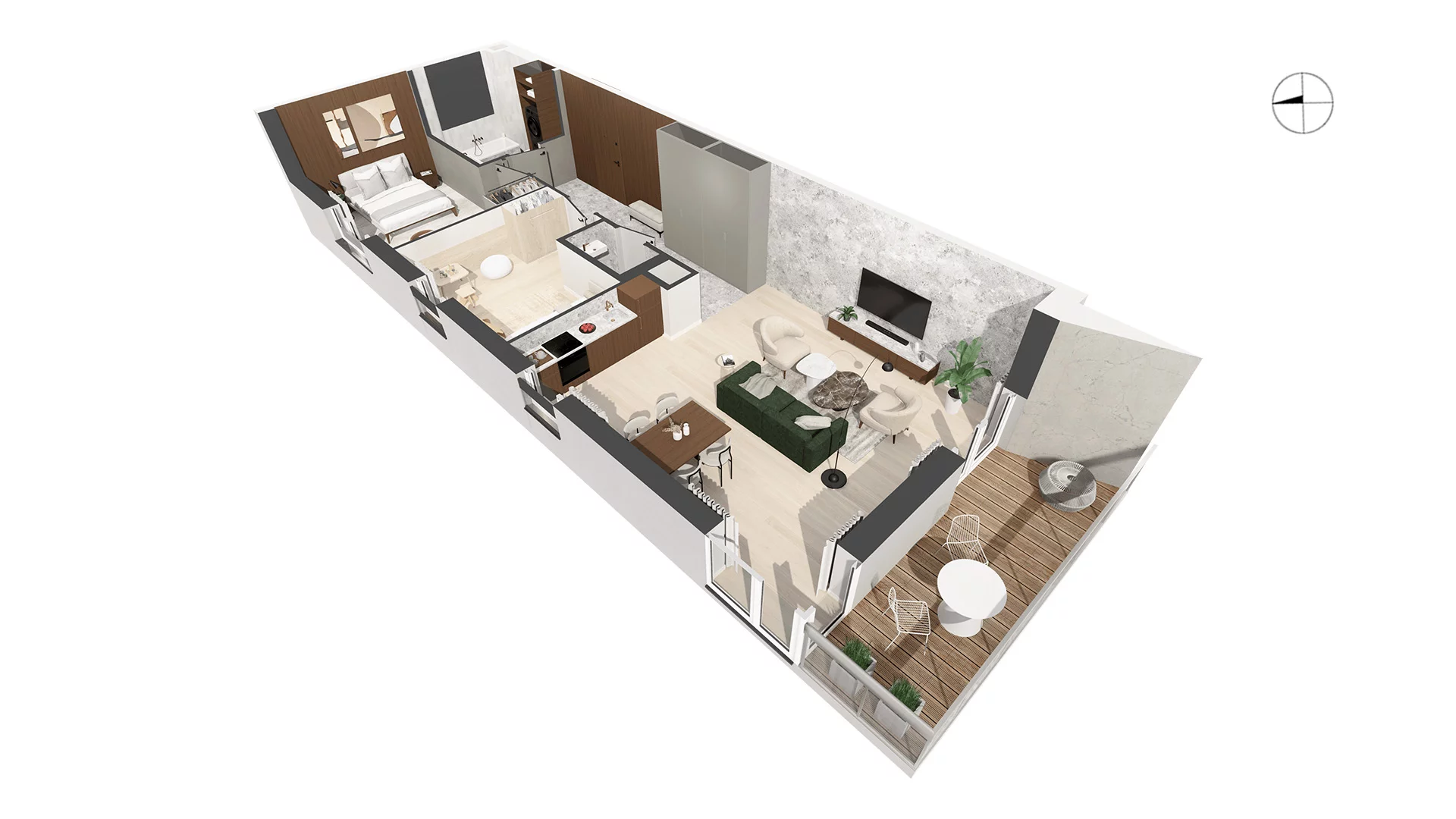 3 pokoje, apartament 78,40 m², piętro 3, oferta nr WITA_A_A3.4.5, Wita 77, Gdańsk, Strzyża, ul. Wita Stwosza 77