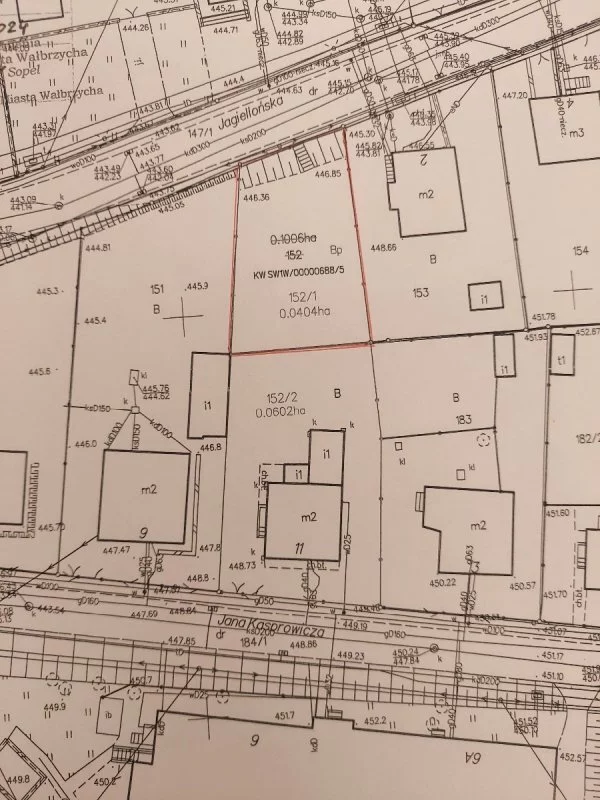 Działka 404,00 m², Wałbrzych, Śródmieście, Sprzedaż