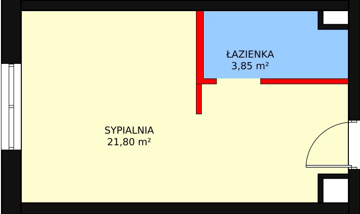 1 pokój, mieszkanie 25,65 m², piętro 3, oferta nr SP--LU-36, Saski Point, Lublin, Wieniawa, Wieniawa, ul. Długosza 6B