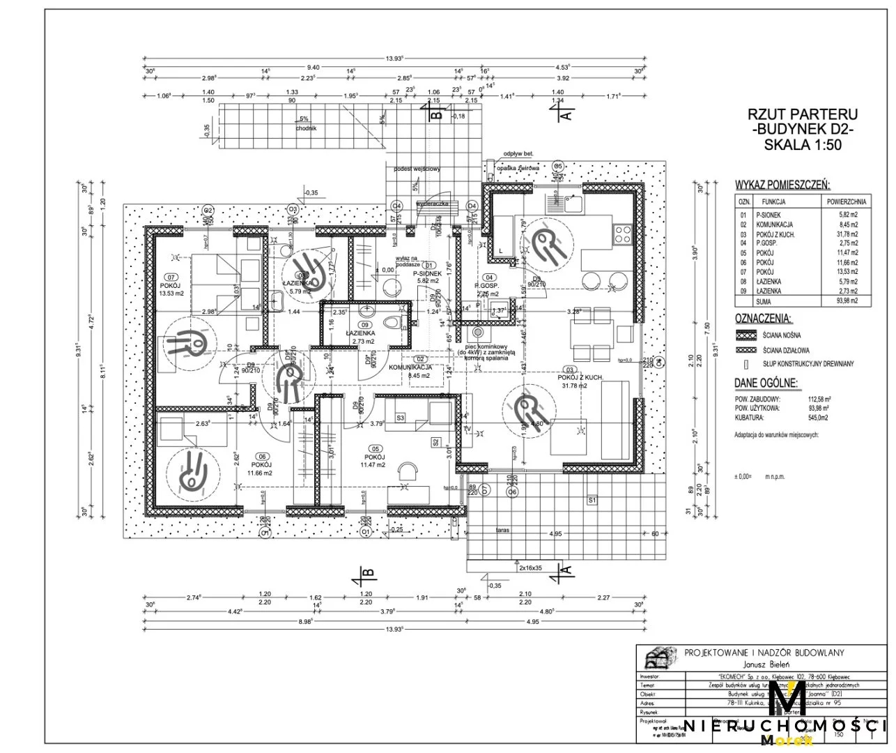 Dom i rezydencja 94,00 m², oferta nr , KMO-DS-2032, Ustronie Morskie, Ku Słońcu