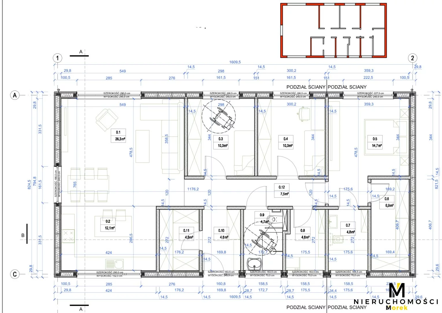 Dom i rezydencja 113,00 m², oferta nr , KMO-DS-2035, Ustronie Morskie, Ku Słońcu