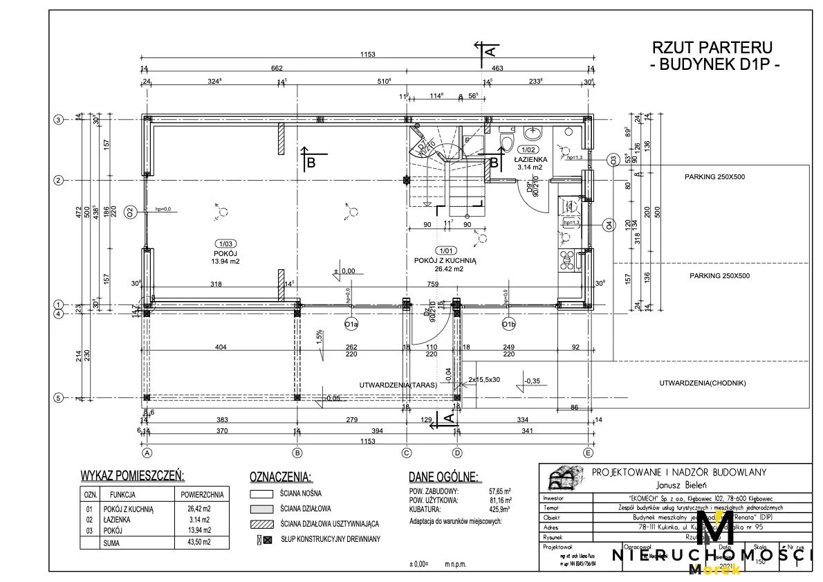 Dom 81,00 m², oferta nr , KMO-DS-2030, Ustronie Morskie