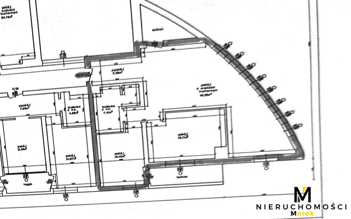 3 pokoje, mieszkanie 82,06 m², piętro 1, oferta nr , KMO-MS-2238, Kołobrzeg, Bałtycka