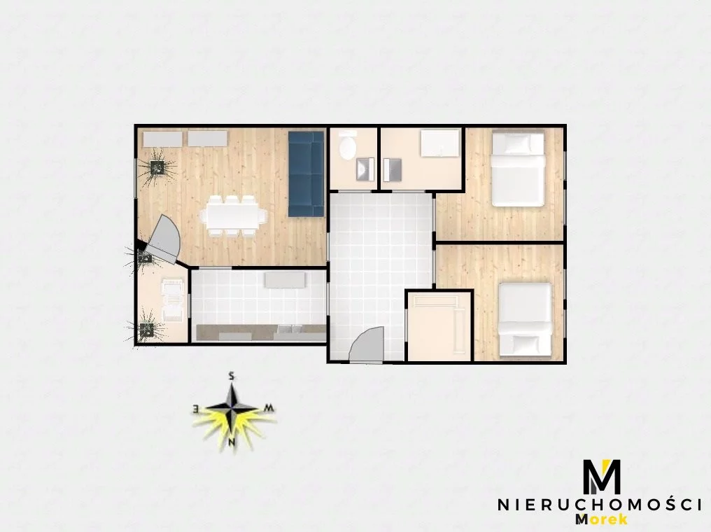 3 pokoje, mieszkanie 65,00 m², piętro 2, oferta nr , KMO-MS-2178, Kołobrzeg, Gierczak