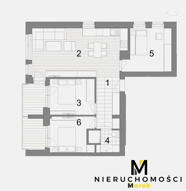 4 pokoje, mieszkanie 68,33 m², piętro 4, oferta nr , KMO-MS-2120, Kołobrzeg, Bogusława X